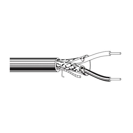 Belden 2 C, Gray, PVC, 1000 ft 5320FE 0081000